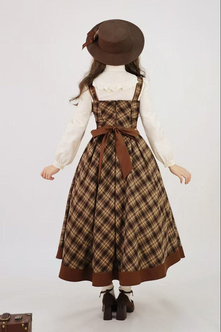 [Reservation Deadline February 3rd] Vintage Detective Series Lapel Cape + Flap Collar Jumper Skirt + Ribbon Brooch