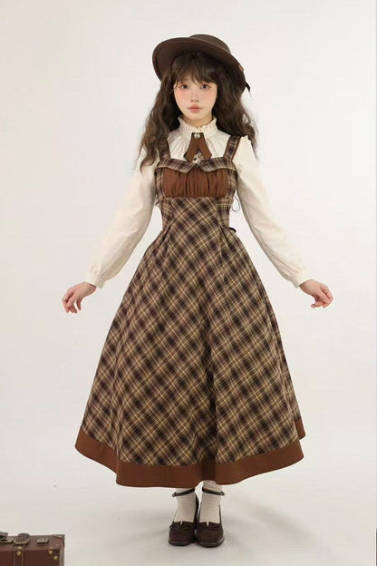 [Reservation Deadline February 3rd] Vintage Detective Series Lapel Cape + Flap Collar Jumper Skirt + Ribbon Brooch