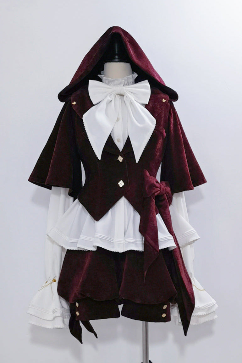 [May 27 reservation deadline] Hunting Rabbit Retro Red Bunny Ear Jacket + Vest + Shorts