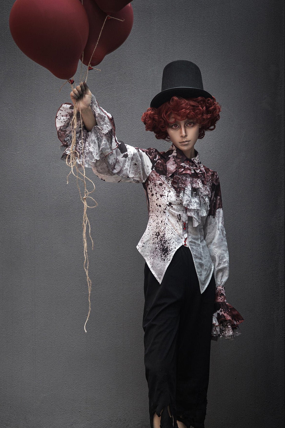 【12月10日予約締切】Bloodstainedプリントポイントテッドカラーシャツ