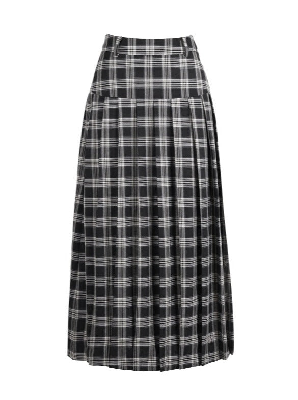 College Long Pleated Skirt