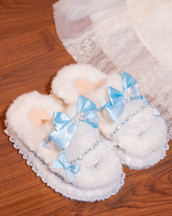 マルチカラープラットフォームスリッパ