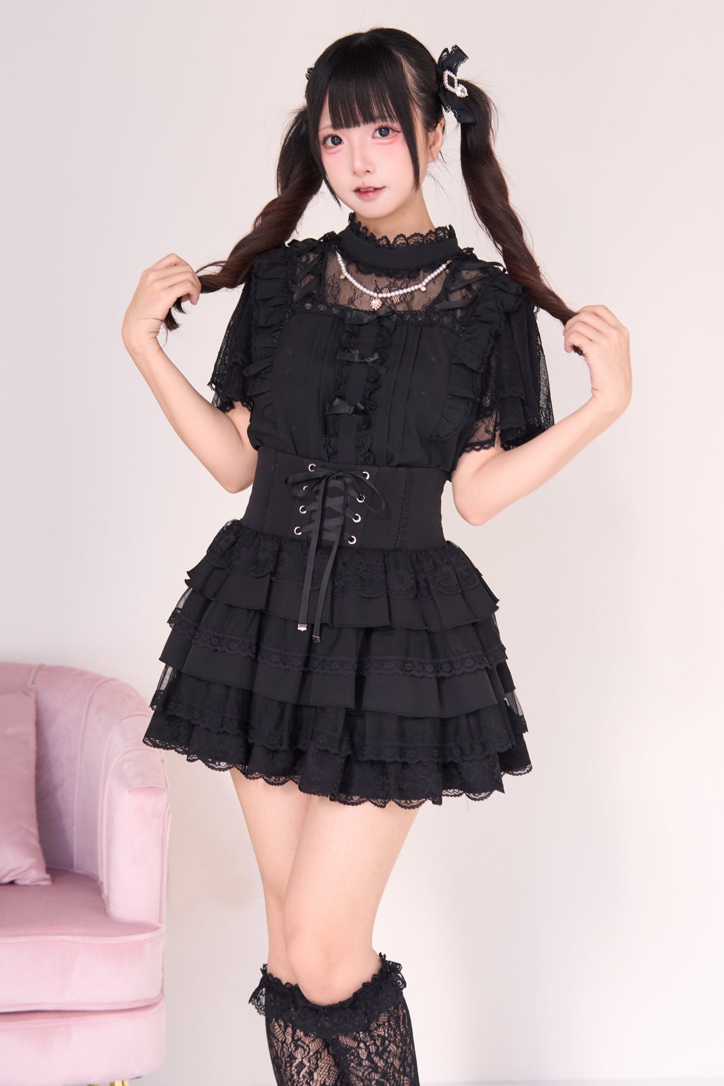 Mine lace top + cake skirt