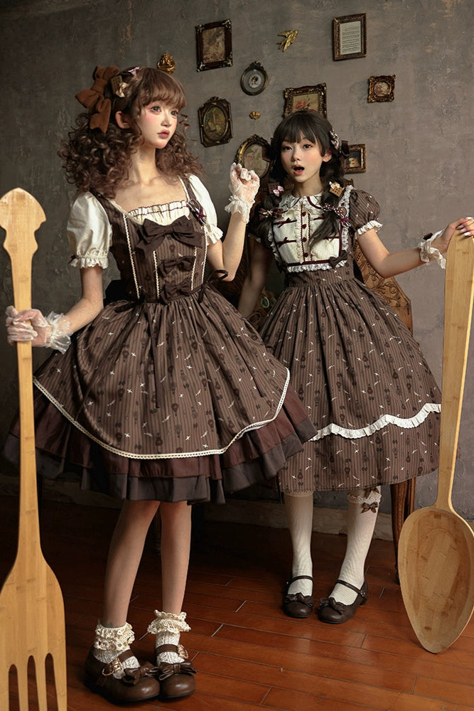 Doll Color Brown Retro Princess Lolita Dress