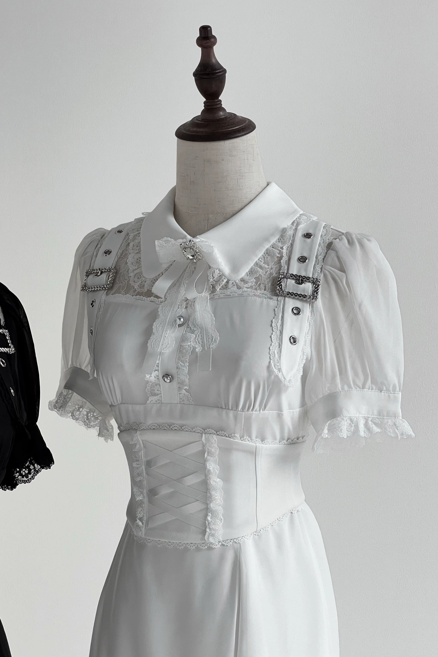 Subculture sheer top + long skirt