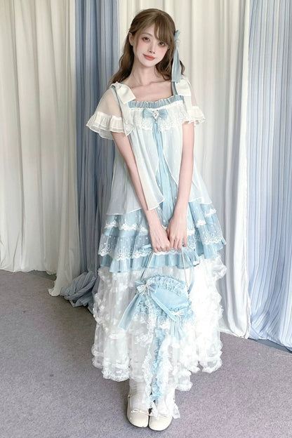 Floating Dream Lace Dress + Skirt + Bag