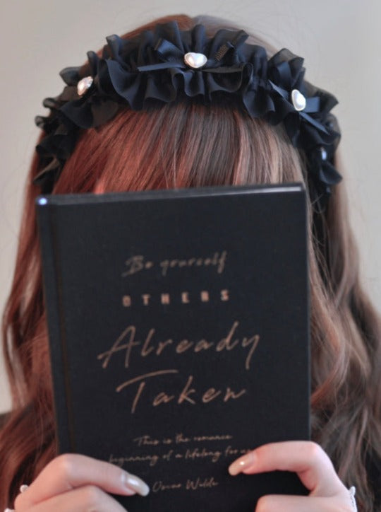 Gothic Frilled Ribbon Catsuit