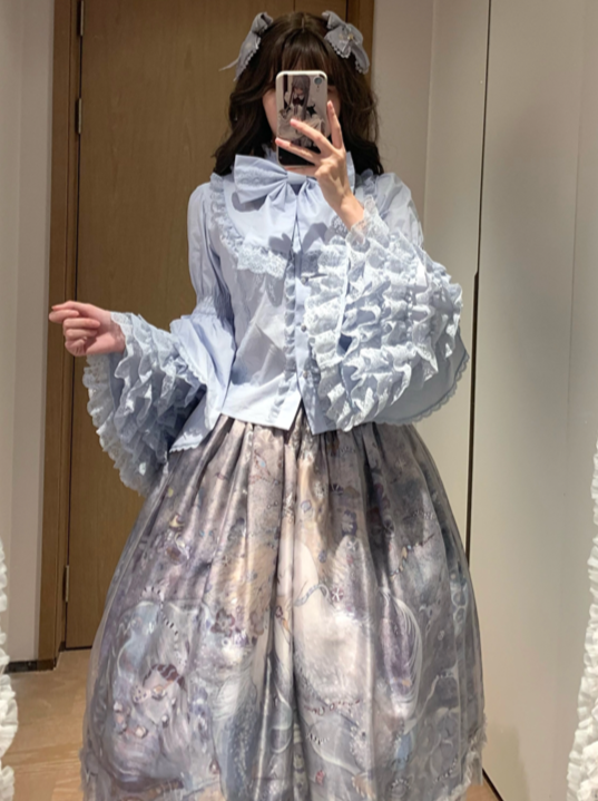 【予約商品】ロリータフリルブラウス