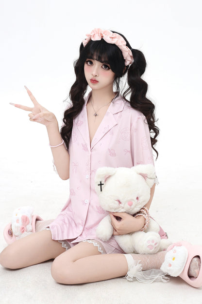 Shell Star Sweet Sleeping Shirt + Half Pants