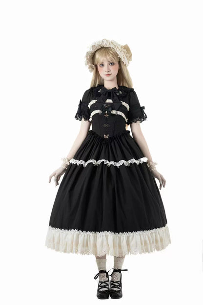 スペルコレクションルームステッチフェイクツーピースドレス