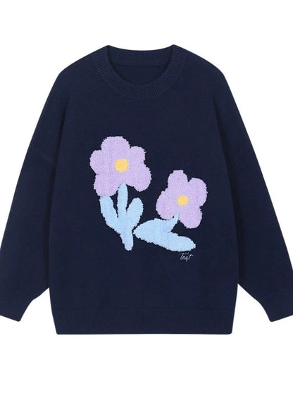 Flower Design Over Sweater Tops