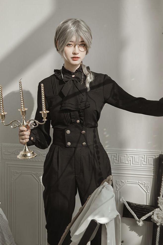 [Reservation product] Prince And Sister Dark Gothic Cloak Suit