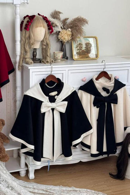 [Reservation deadline on October 18] Rose Elegant Footie Ribbon Cape Coat