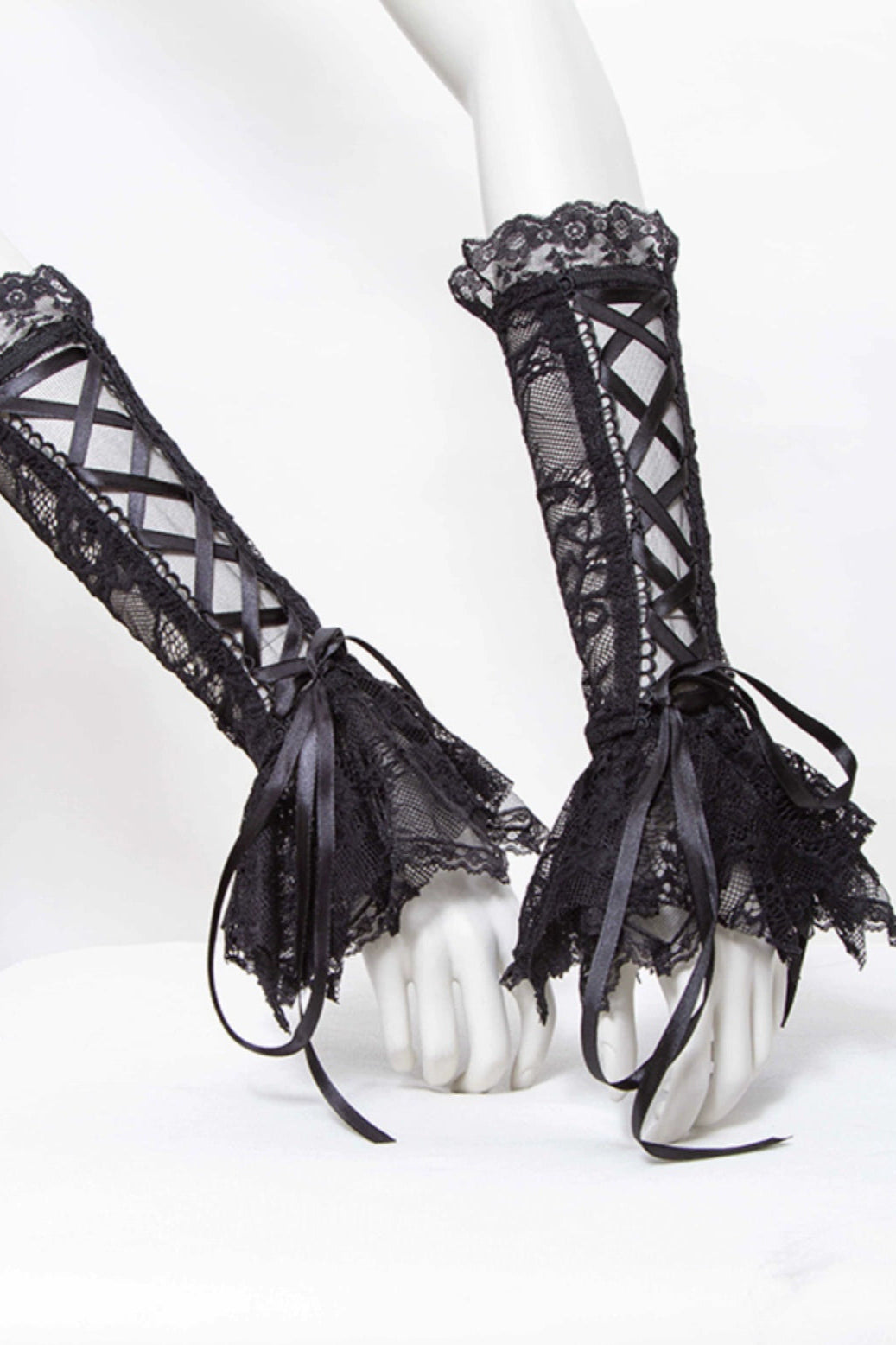 ╋Magic Sigh╋ RNG Gorgeous Lolita Cosplay Gothic Gothic Elegant Lace Hand Sleeve 1016BK