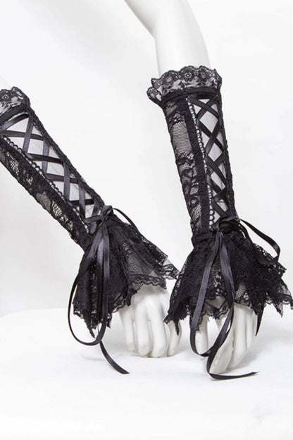╋Magic Sigh╋ RNG Gorgeous Lolita Cosplay Gothic Gothic Elegant Lace Hand Sleeve 1016BK