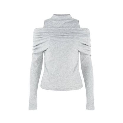 French Knit Off-Shoulder Top