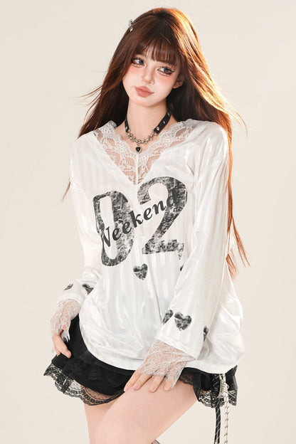 ブリティッシュパステルVネックTシャツ