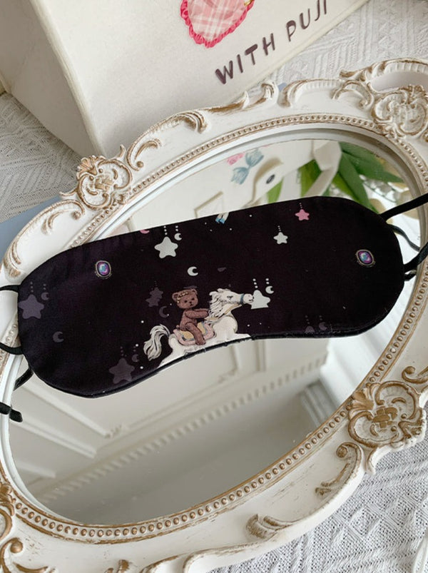 Satin Bear Room Wear + Eye Mask