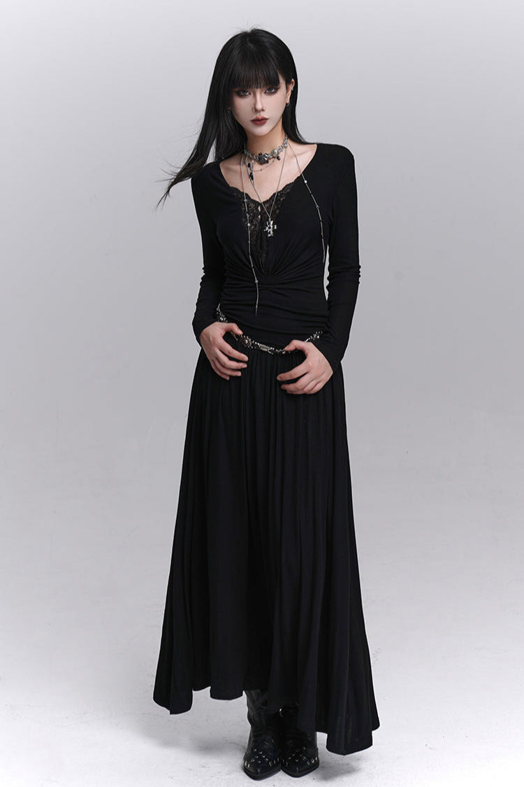 Mode Dark Long Dress