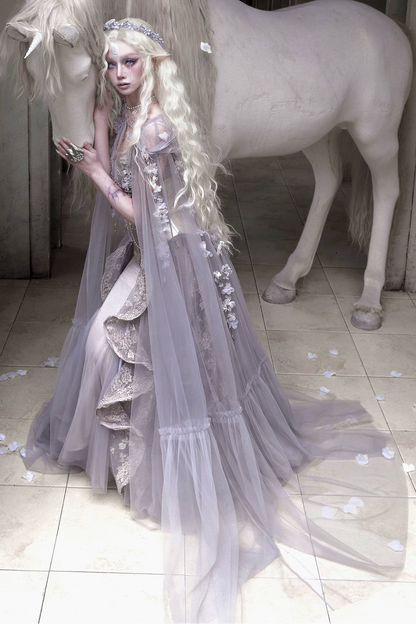 ムーンライトフェアリーメッシュロングケープ