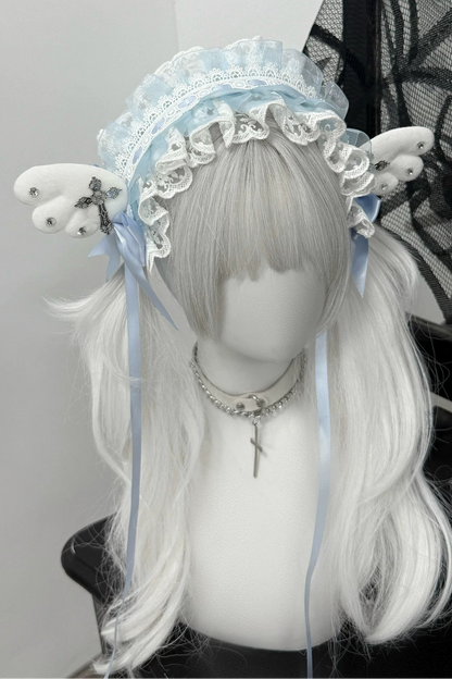 Rhinestone Lace Headdress