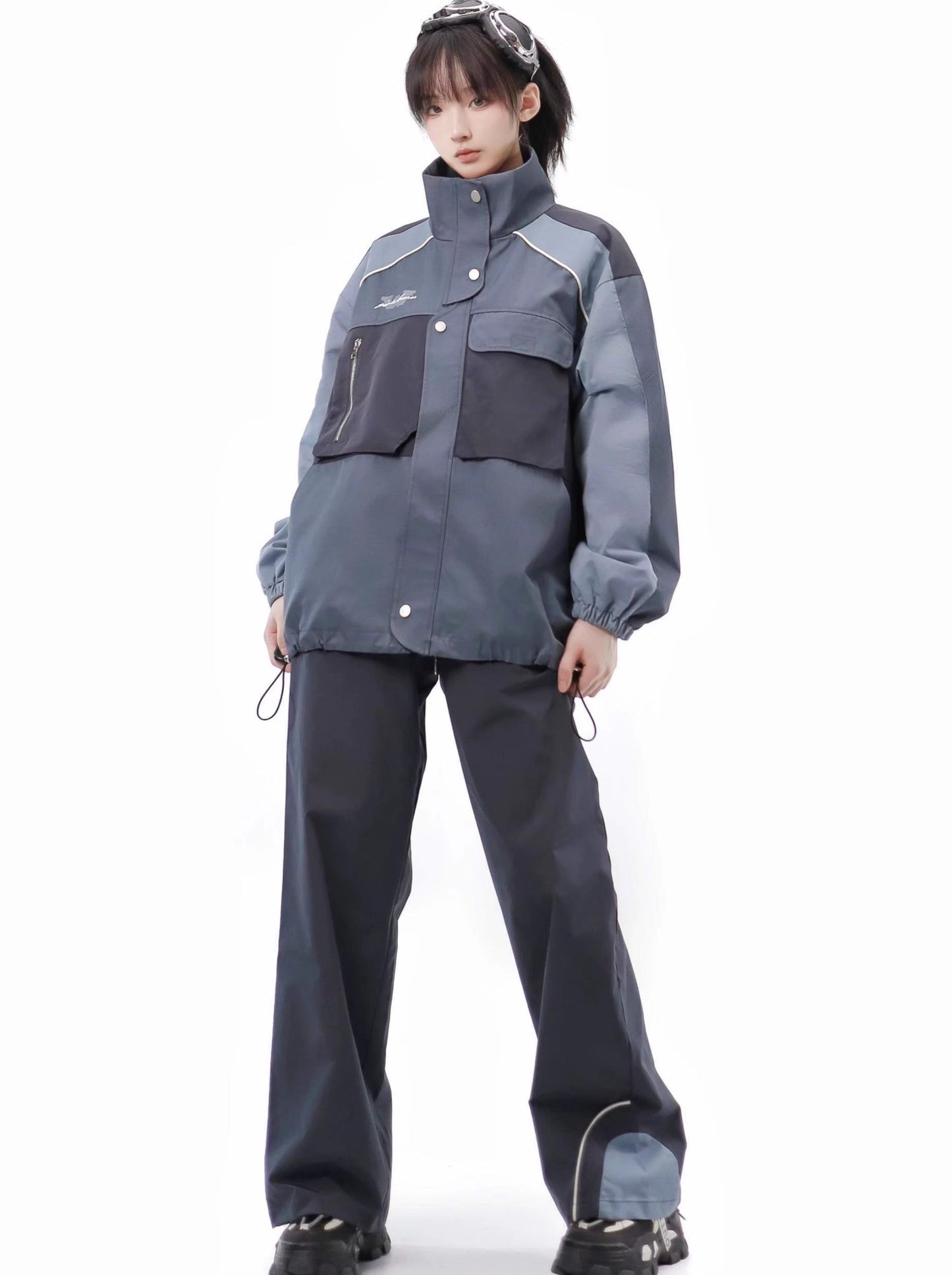 ピンクセイバーノースオブオーロラフーディートップショートスカートアサルトジャケットスーツ