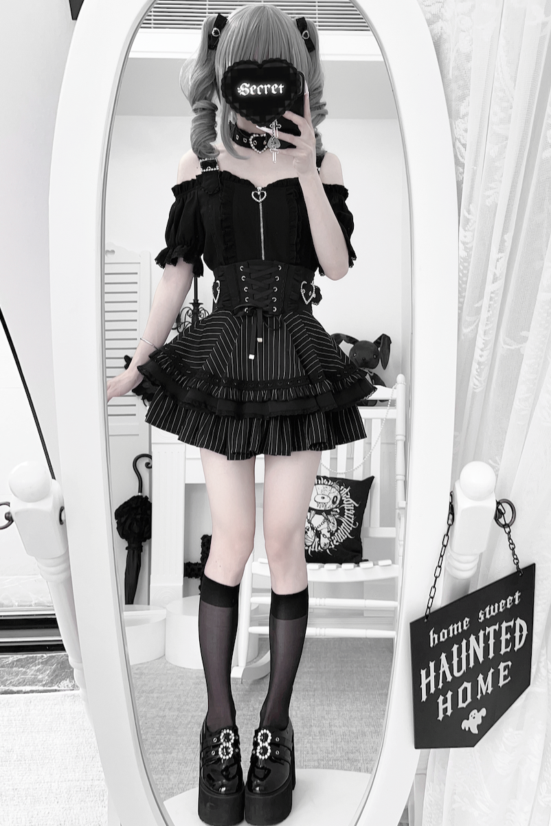 Subculture Heartbeat Top + Flared Skirt