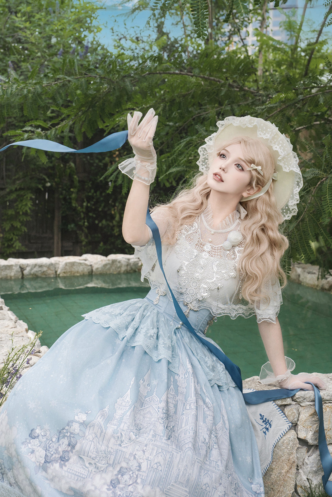 Elegant Princess Cape + Camisole + Skirt