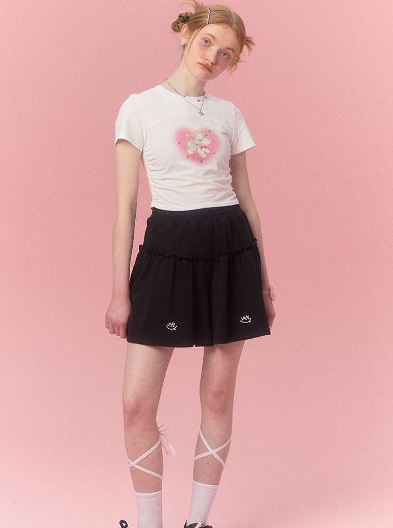 Casual Knit Sports Culottes