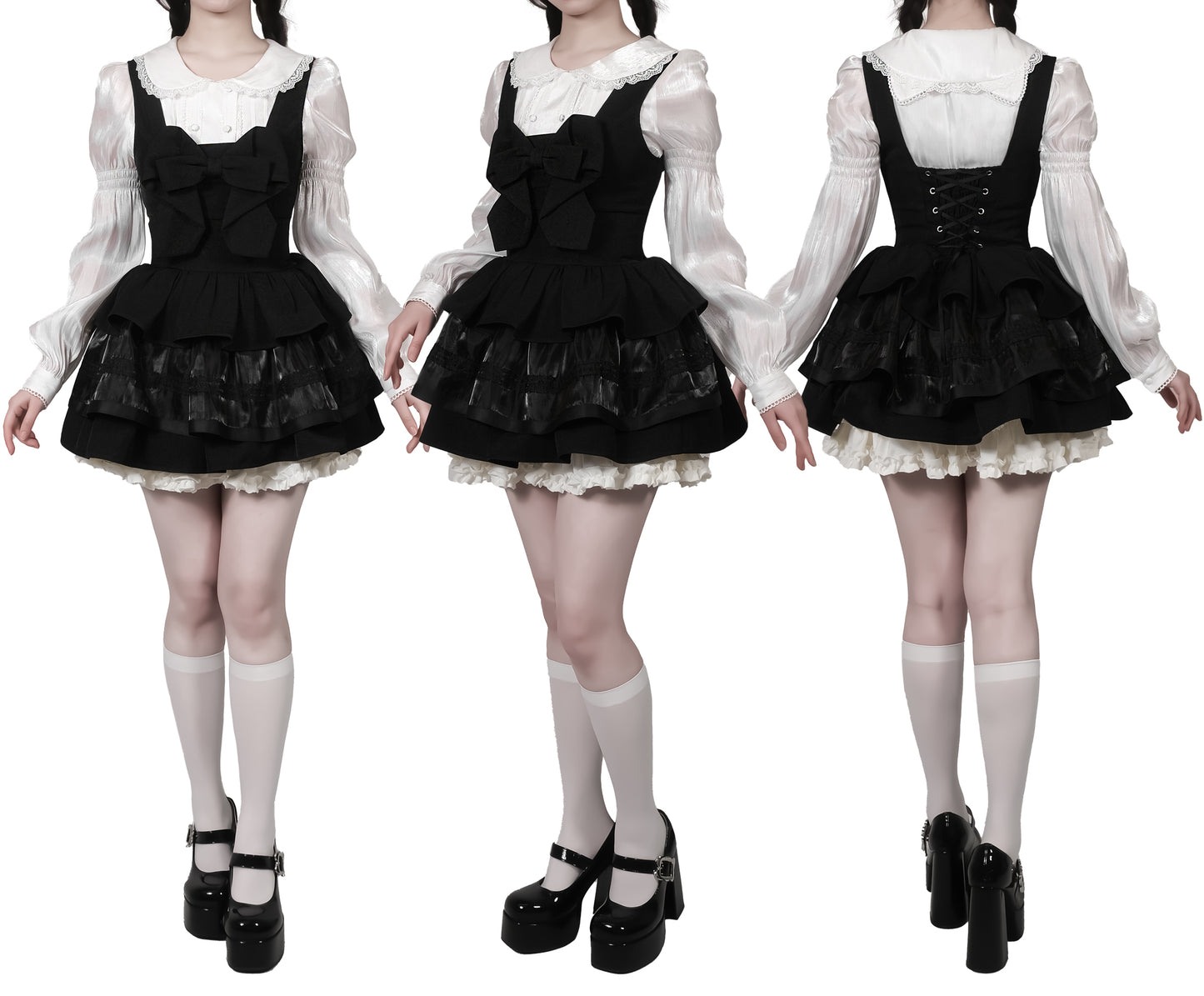 [Mar. 4 reservation deadline] Dorothy Dark Gothic Lace Cat Ear Dress Setup