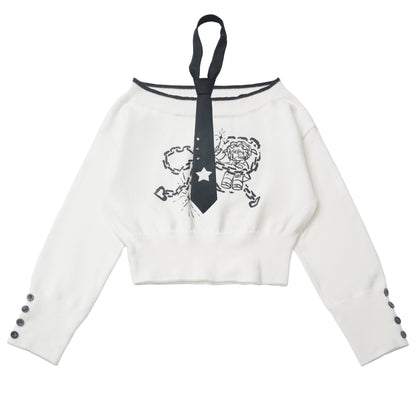 One-shoulder top + pants + hooded par jacket + skirt