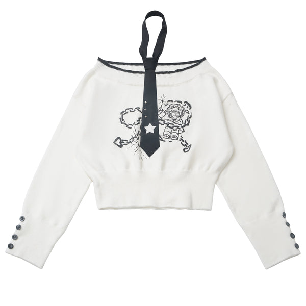 One-shoulder top + pants + hooded par jacket + skirt