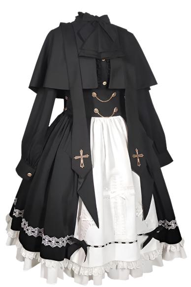 [Reservation product] Prince And Sister Dark Gothic Cloak Suit