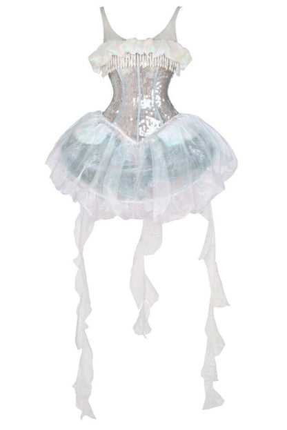 [Reservations] Heavy Duty Sequined Herringbone Jellyfish Beach Dress