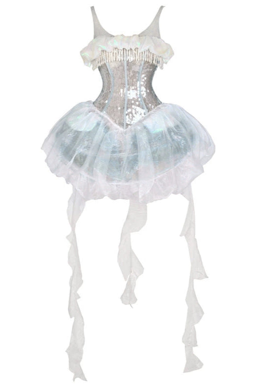 [Reservations] Heavy Duty Sequined Herringbone Jellyfish Beach Dress