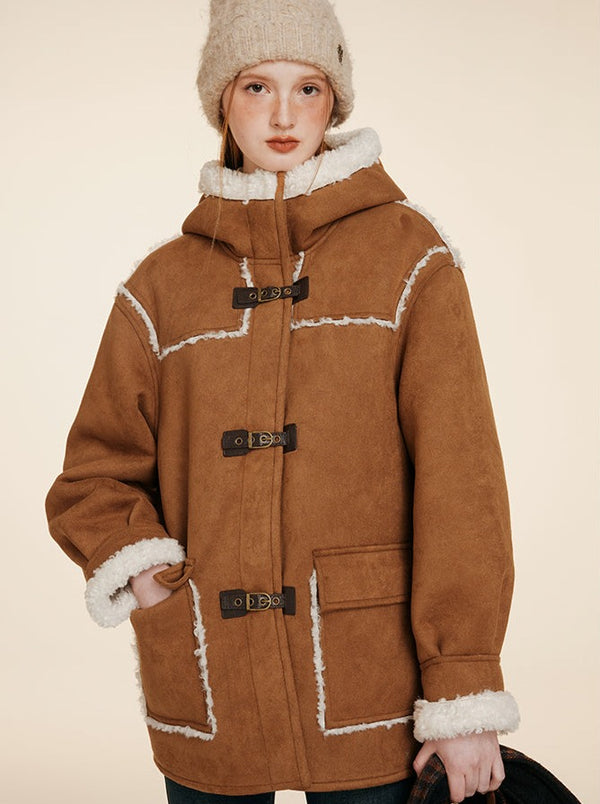 Nap Fur Dress Lamb's Wool Coat