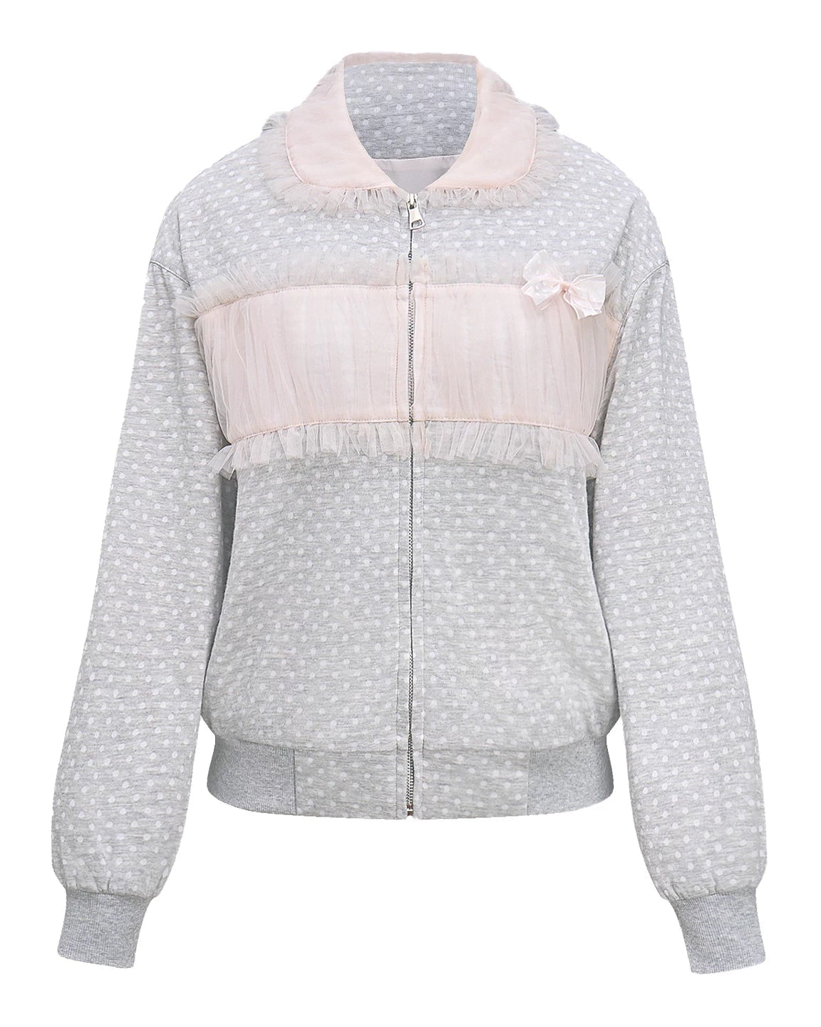 ポルカドットレースジャケット