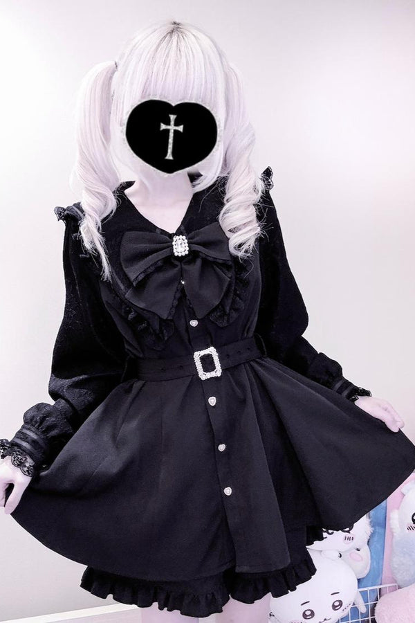 [Reservations] Dark Sweet Sailor Top + Ruffle Shorts