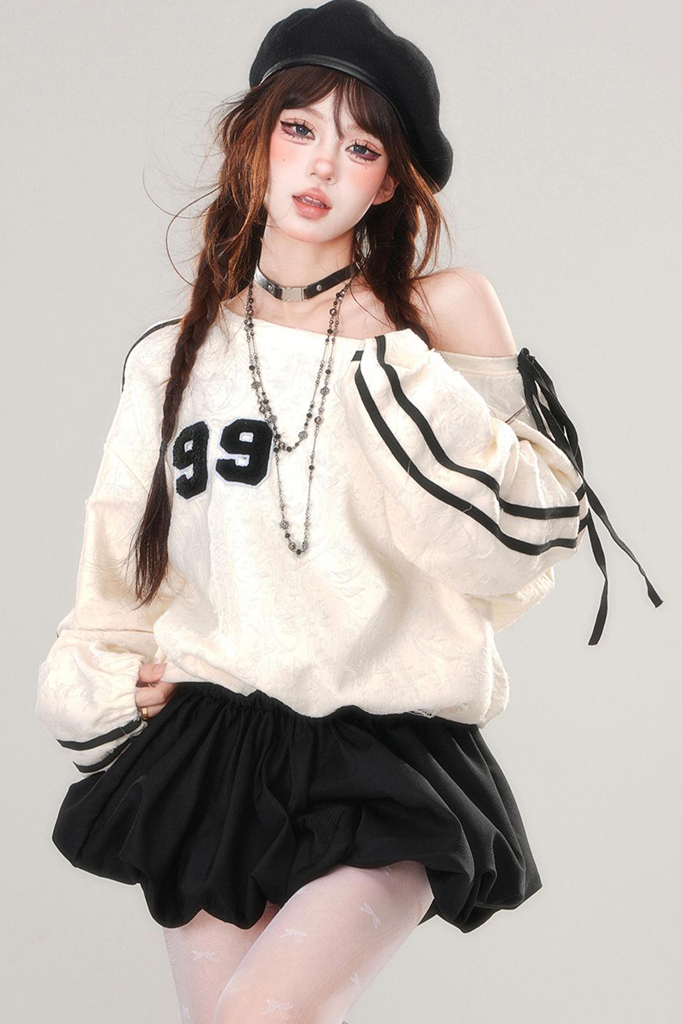 Short Loose Patchwork Sweatdress