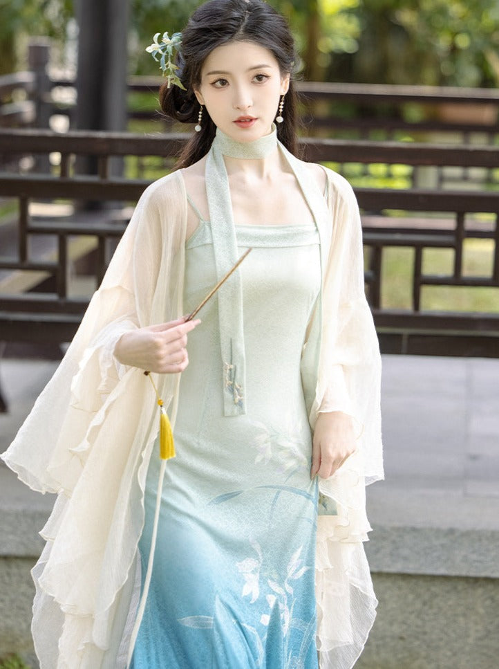 Gradation Chinese Camisole Dress