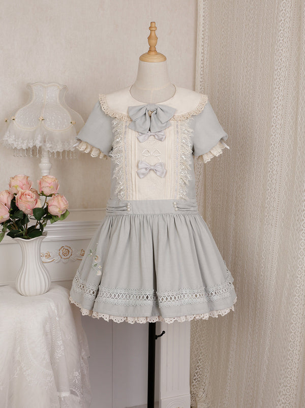 Daily Sweet Red & Blue Twin Elegant Lolita Dress