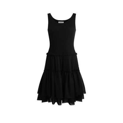 Robe chasuble en tulle Y2K