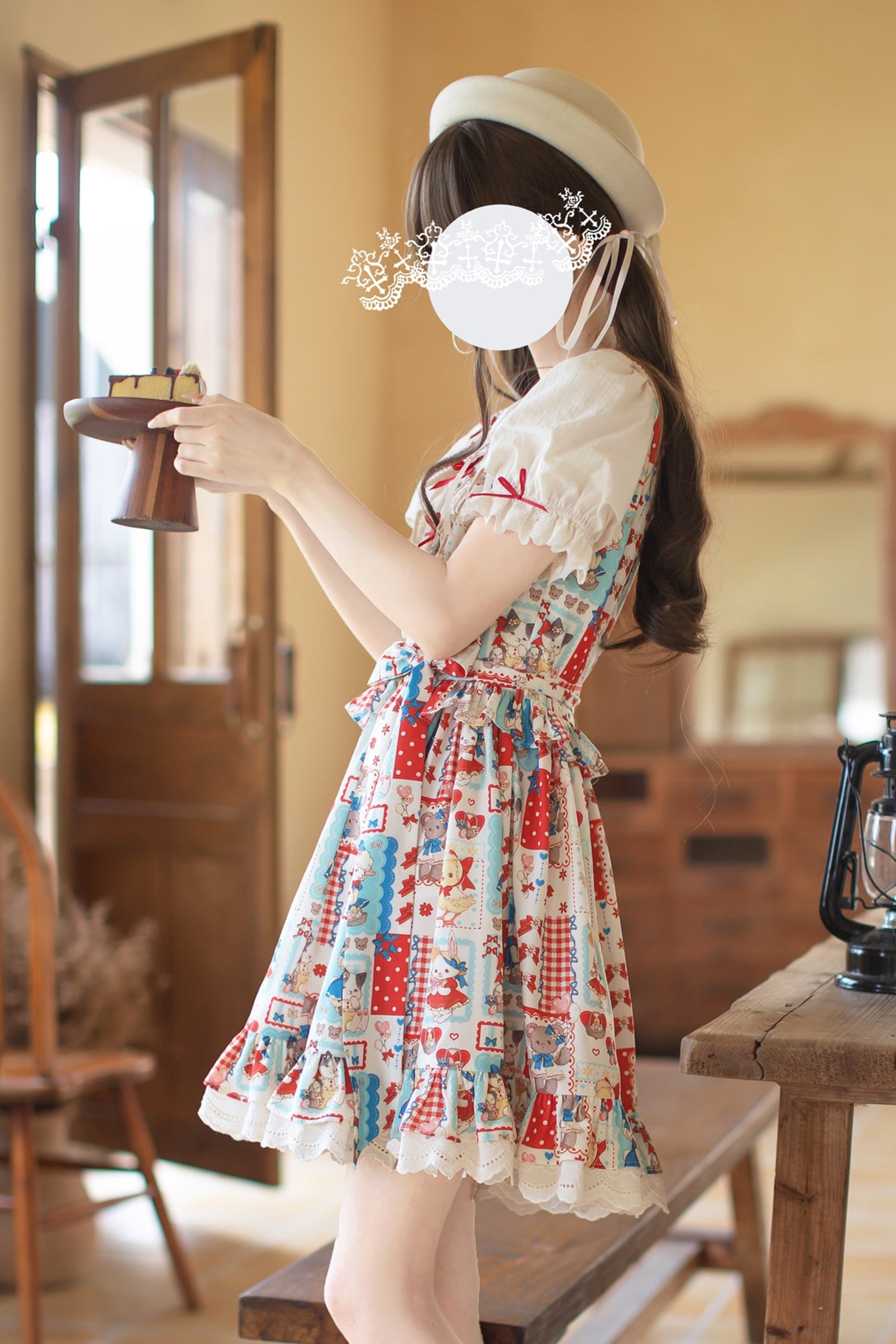 予約商品】レトロポップドールパッチワークワンピース – Belchic