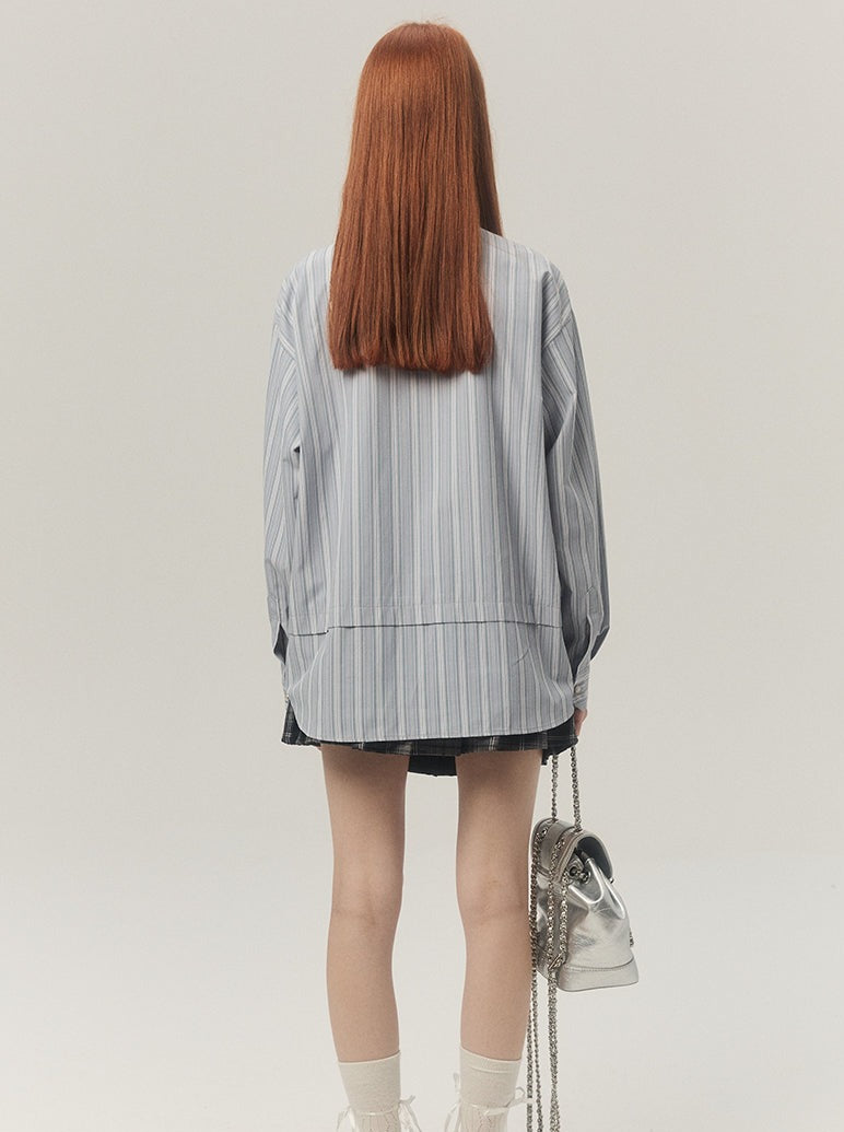 French long stripe shirt