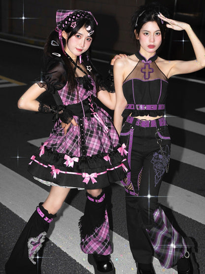 y2k millennium style lolita stage dress and top
