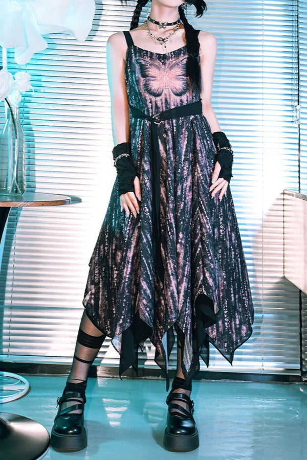 デュアルレイヤーシフォンドレス