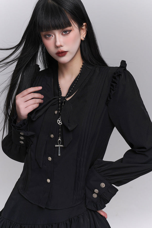 Chic mode shirt + short skirt