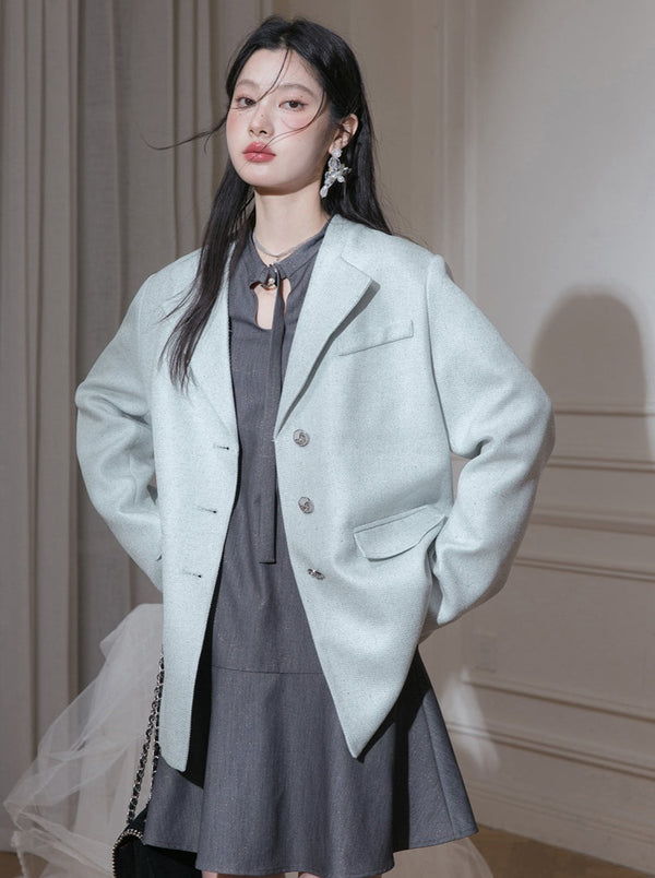 French Frost Green Blazer [Reservation Product]