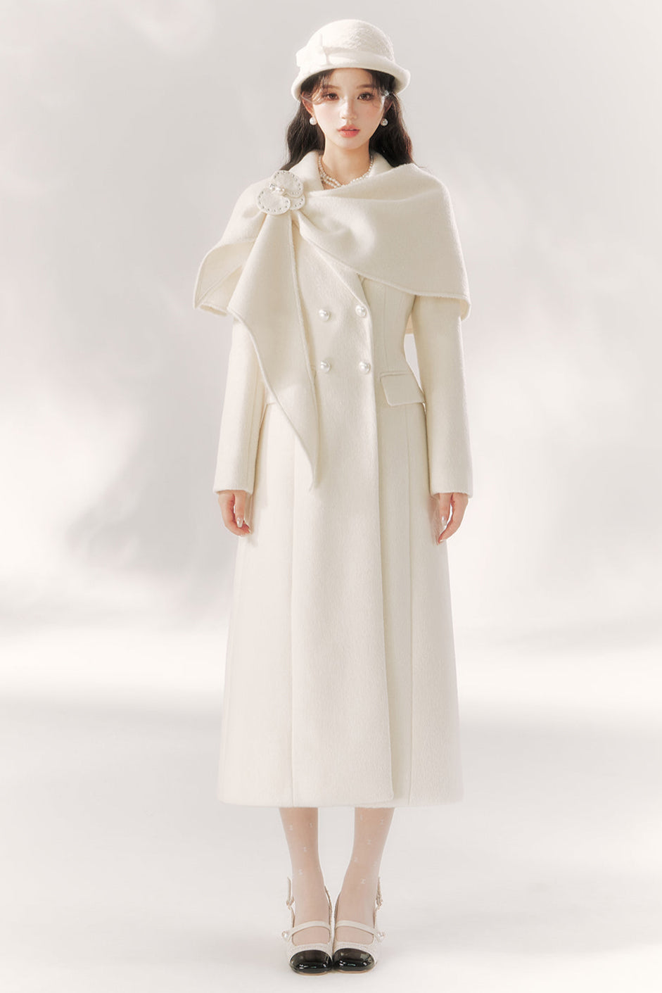 Pure Moon Light Dress Coat