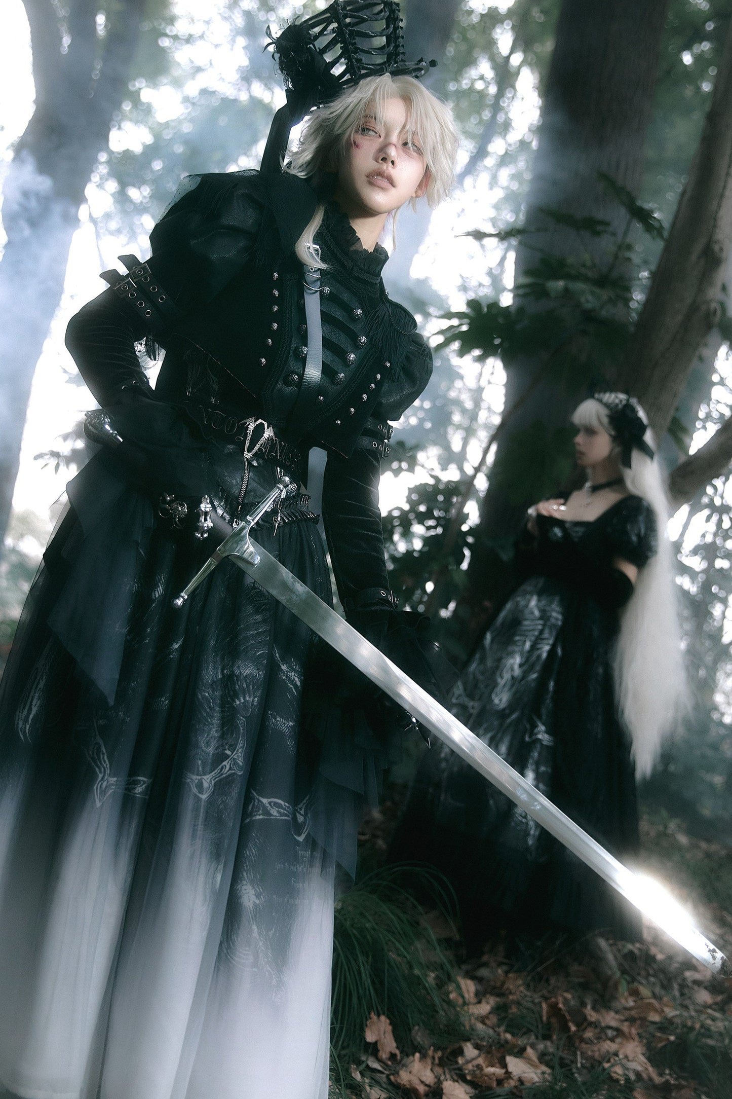 【6月8日予約締切】ファントムナイトミリタリーダークエポレットアーマークロップドジャケット